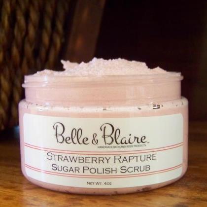 Strawberry Rapture Whipped Soap/sugar Scrub-..